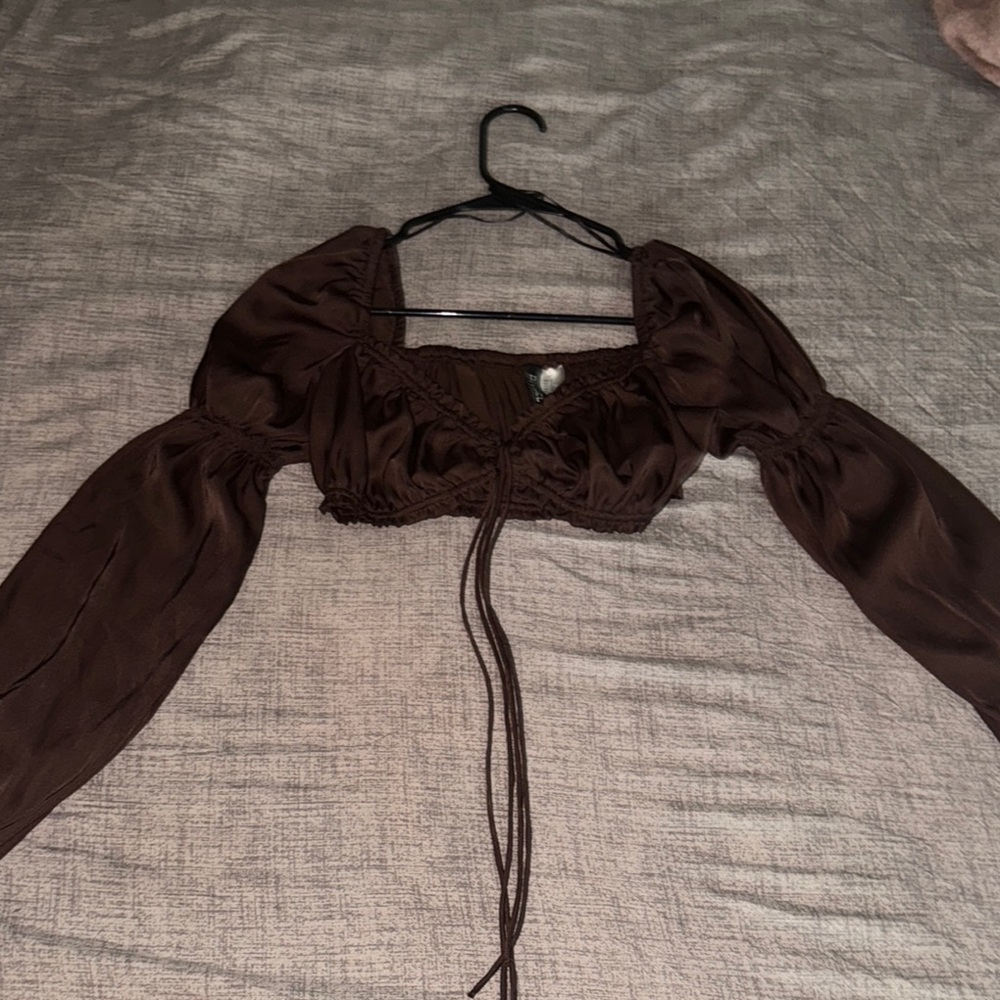 Elegant Brown Women's Top